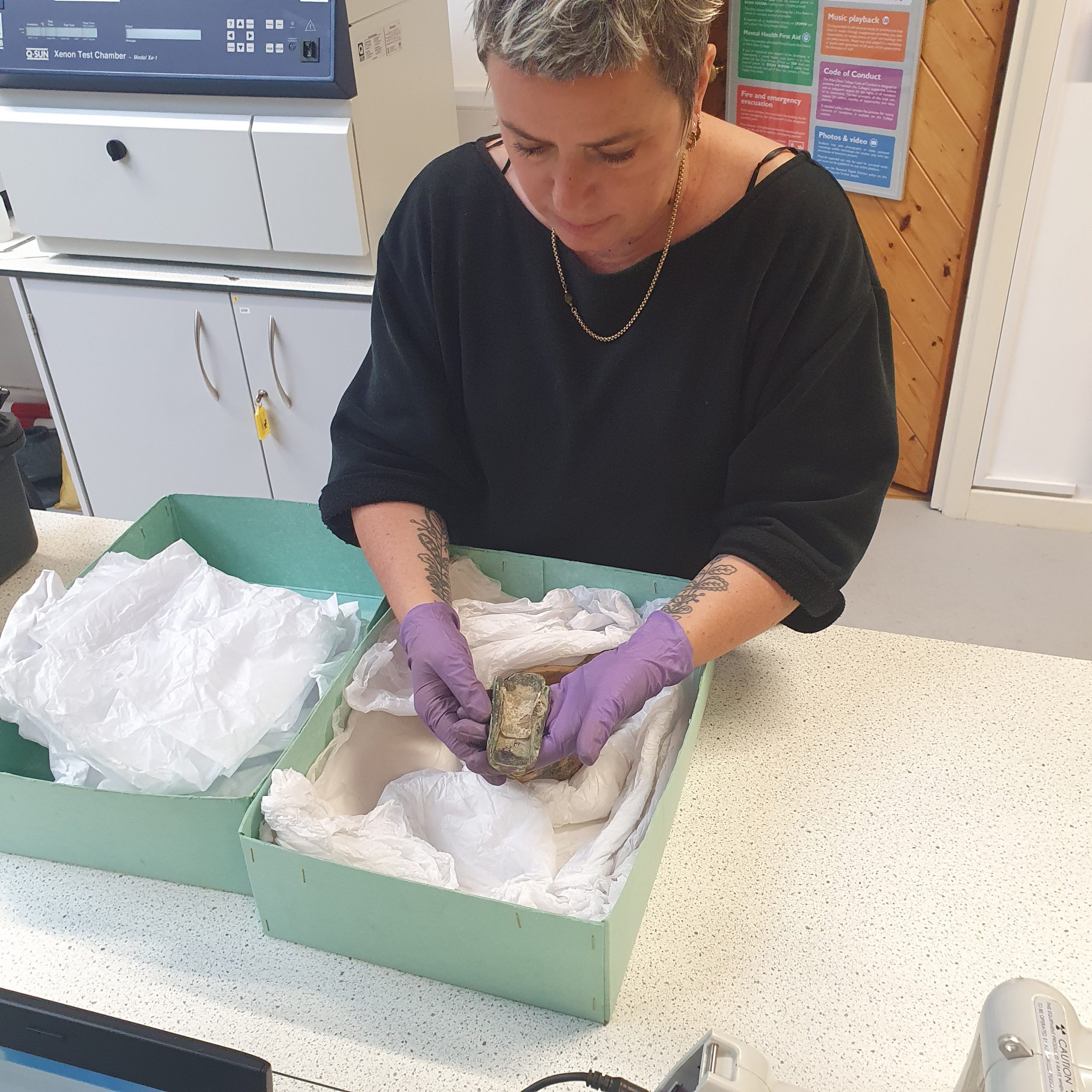 Collaboration with Worthing museum to complete analysis of objects.